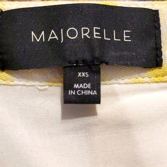 MARJORELLE REVOLVE Theo Tie Dye Yellow Flowy Crop Waist Tie Pants Sz XXS - Picture 7 of 7